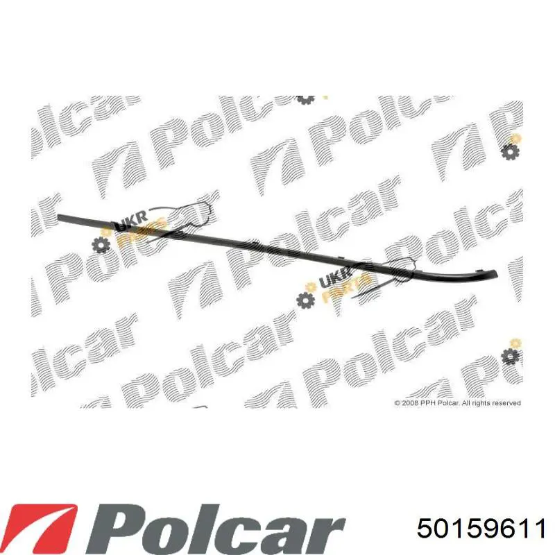 Молдинг бампера заднего левый 50159611 Polcar