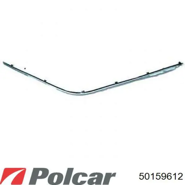 Купить 50159612 Polcar Молдинг бампера заднего правый