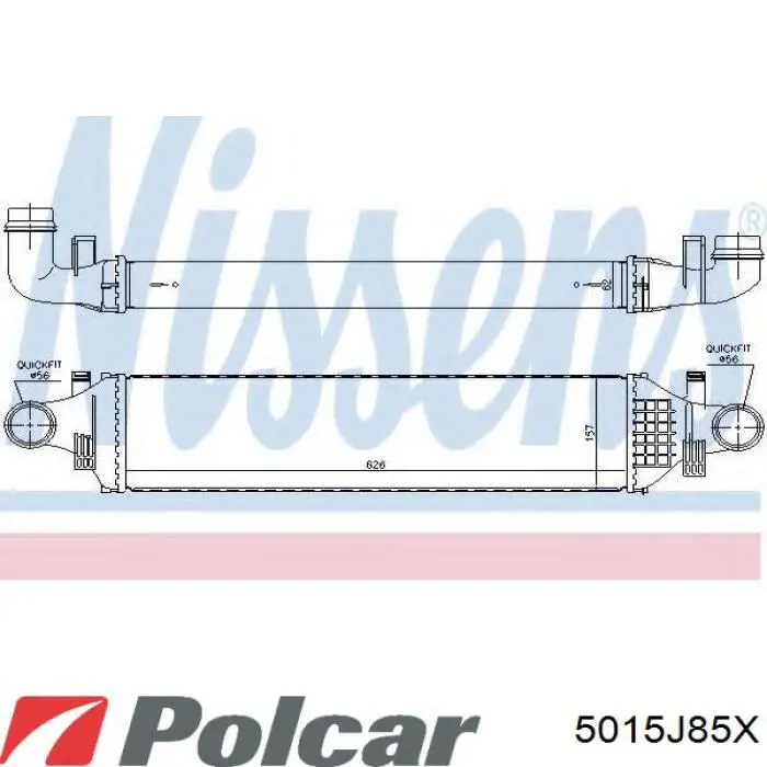5015J85X Polcar интеркулер