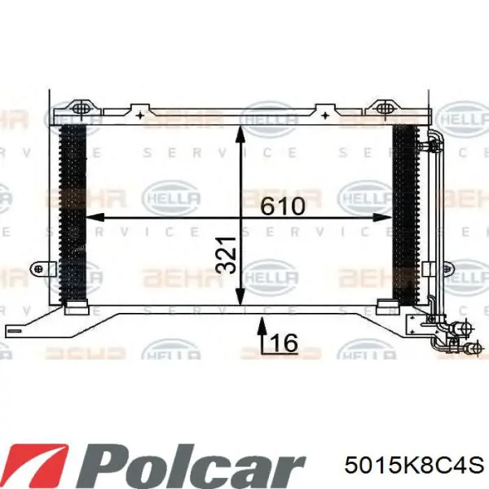 Конденсатор кондиционера Mercedes 210830037064 цена, от 81.91 USD