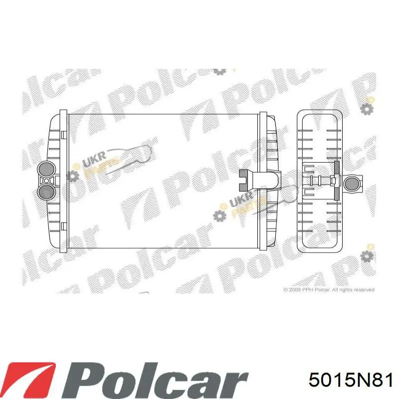 5015N81 Polcar радиатор печки