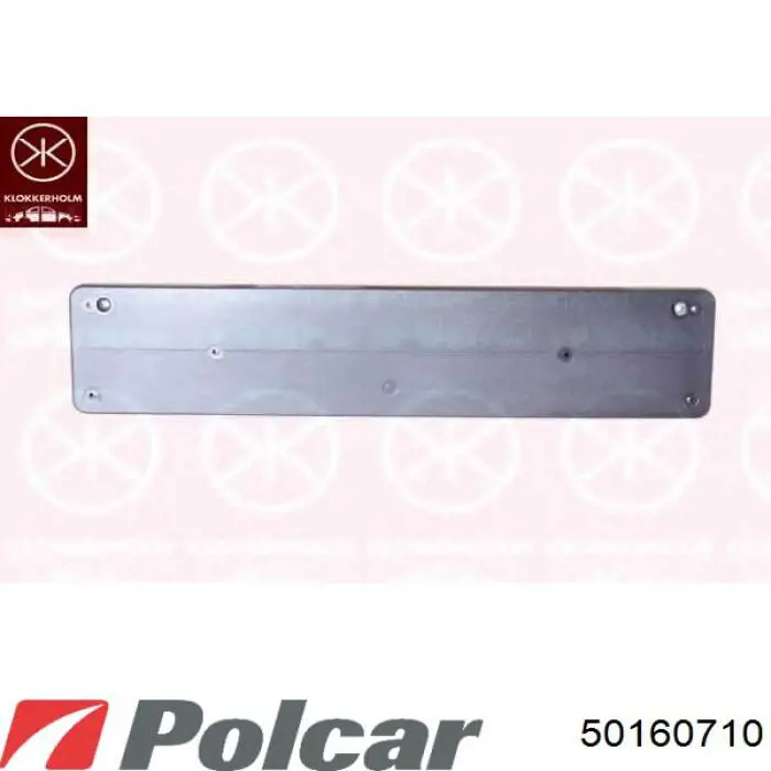 50160710 Polcar панель крепления номерного знака переднего