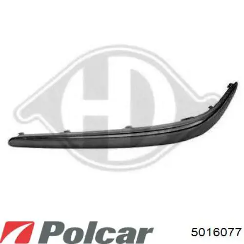 Купить 5016077 Polcar Молдинг бампера переднего левый