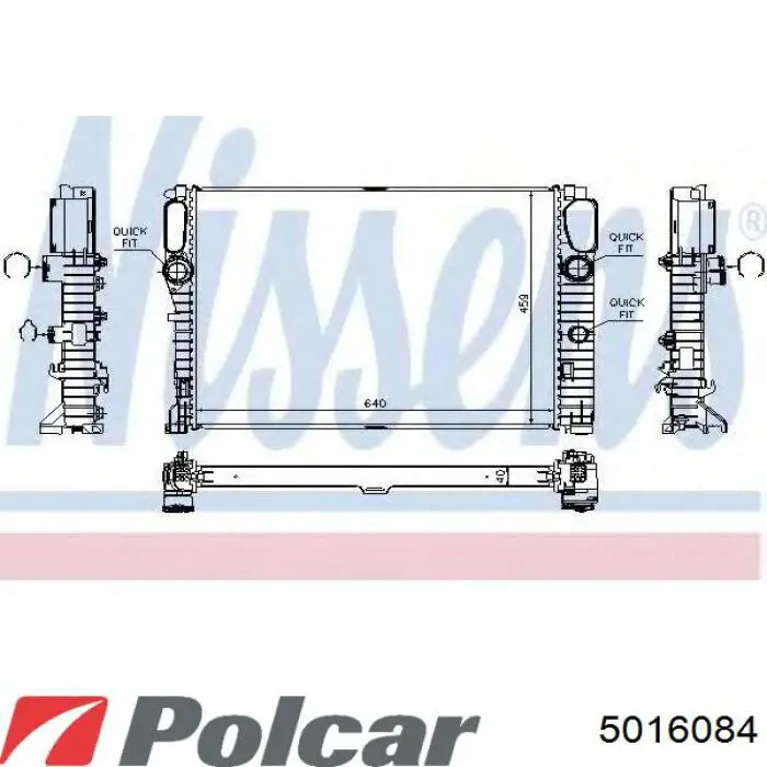 501608-4 Polcar радиатор