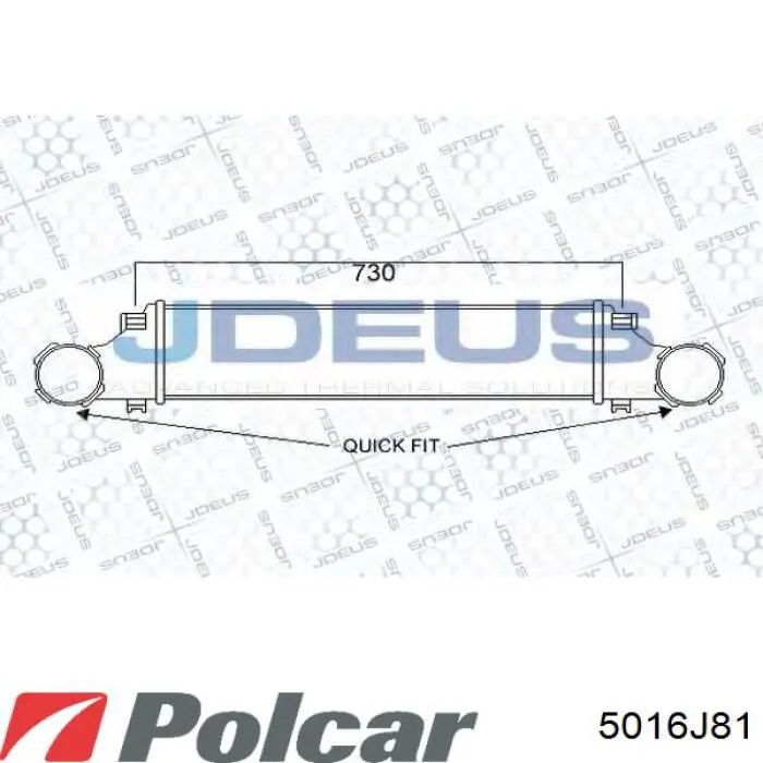 Интеркулер 5016J81 Polcar
