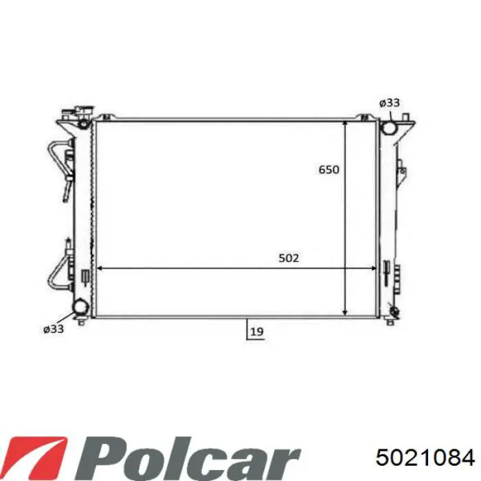 5021084 Polcar радиатор