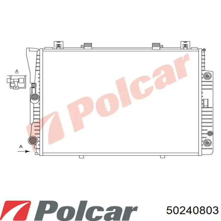 Радиатор 50240803 Polcar