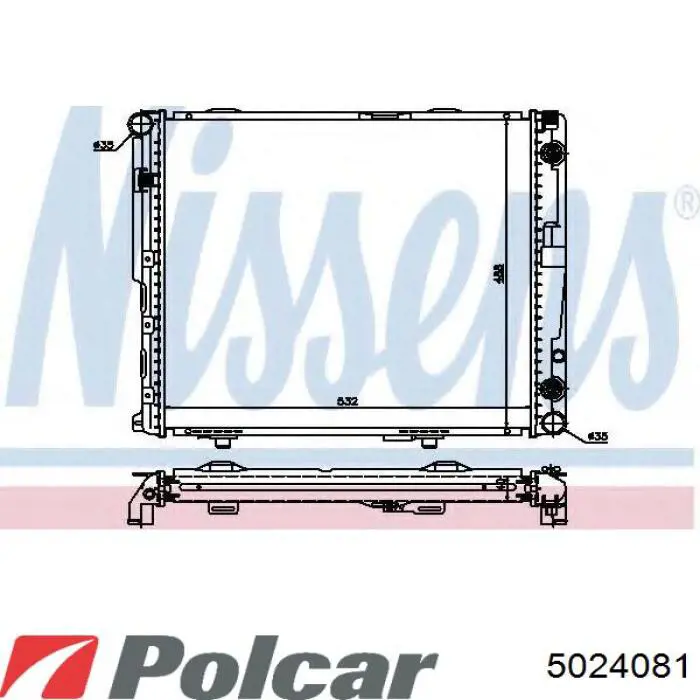 Радиатор 5024081 Polcar