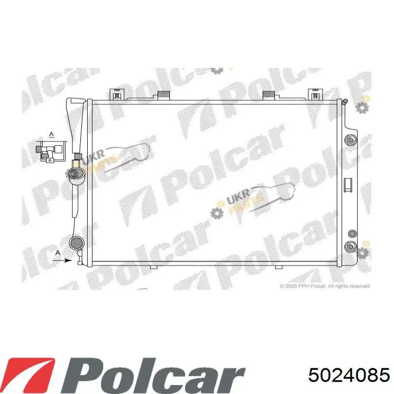 Радиатор охлаждения двигателя Polcar 5024085 цена, от 124.62 USD