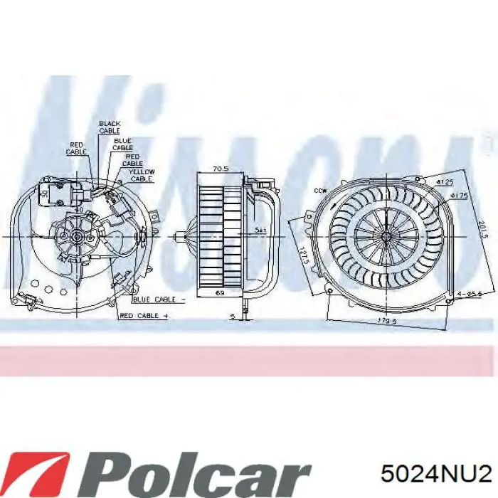 5024NU2 Polcar вентилятор печки