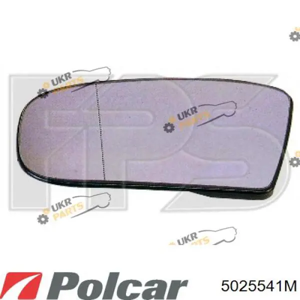Стекло левого зеркала заднего вида 5025541E Polcar