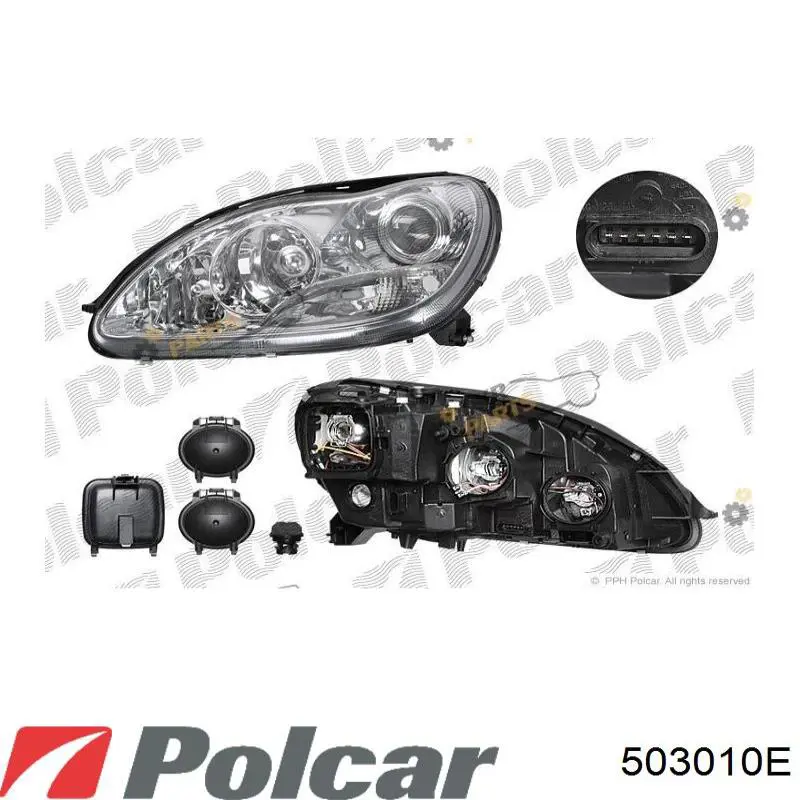 Фара правая 503010E Polcar