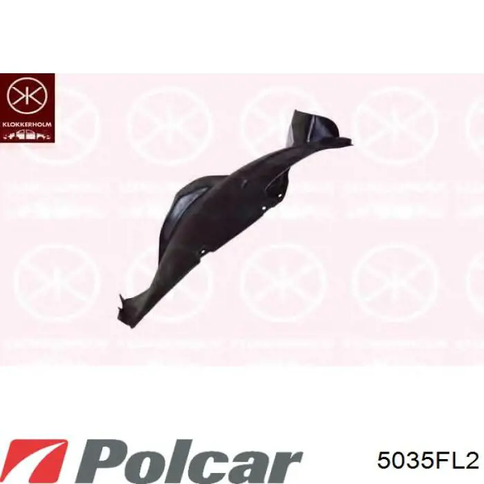 5035FL2 Polcar подкрылок крыла переднего левый задний