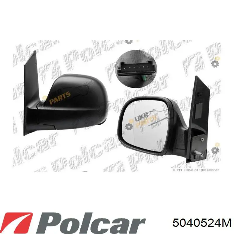 5040524M Polcar espelho de retrovisão direito