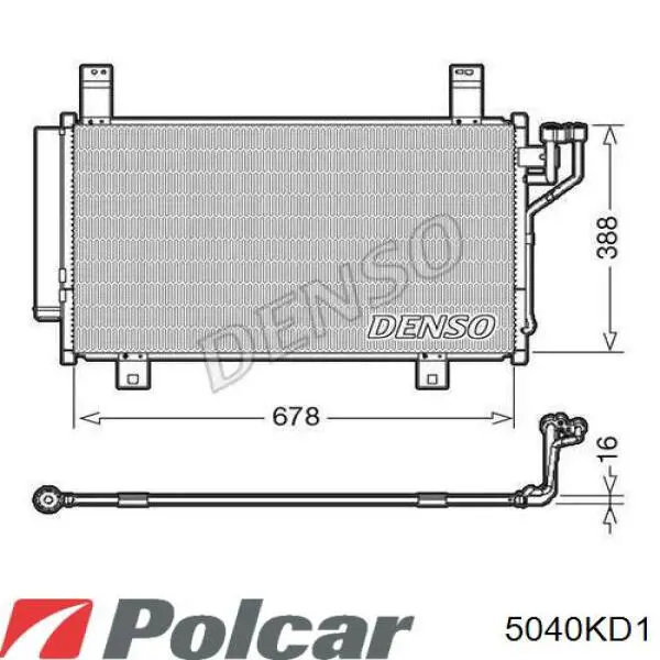 Купить 5040KD1 Polcar Осушитель кондиционера