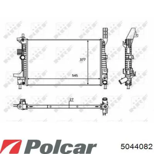 5044082 Polcar Радиатор основной