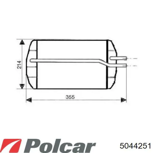 Купить 5044251 Polcar Спойлер переднего бампера левый