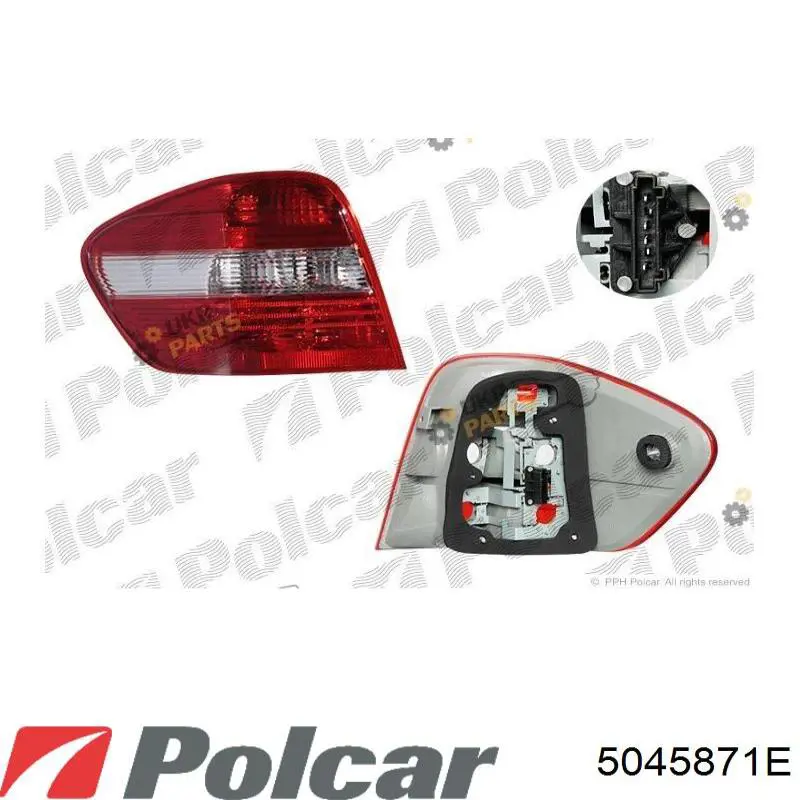 Фонарь задний левый 5045871E Polcar