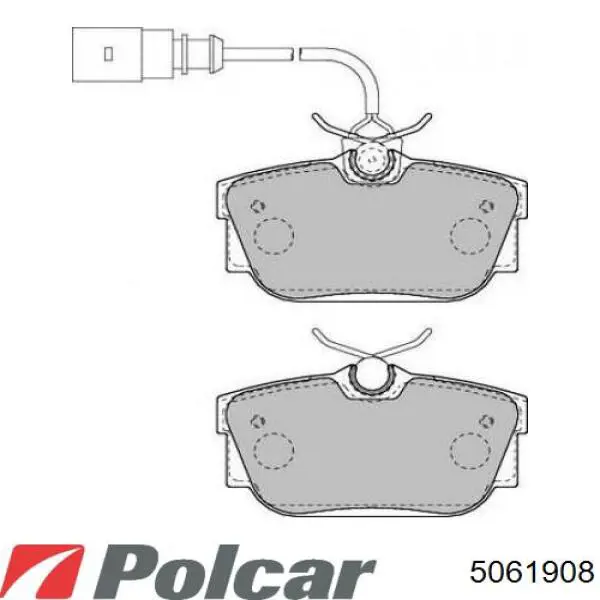 5061908 Polcar Крыло заднее правое