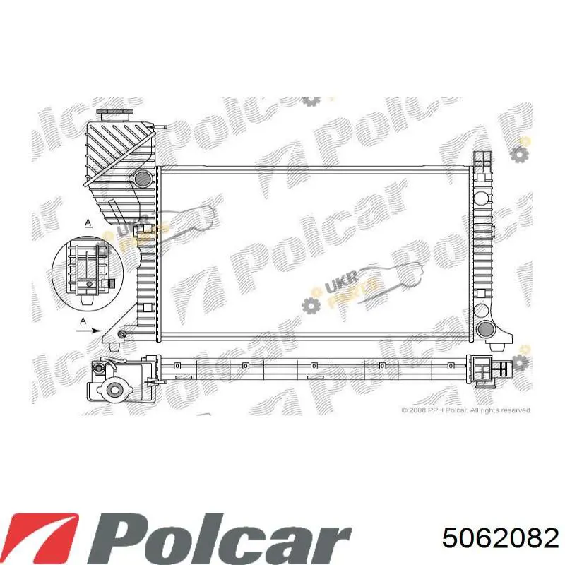 5062082 Polcar радиатор