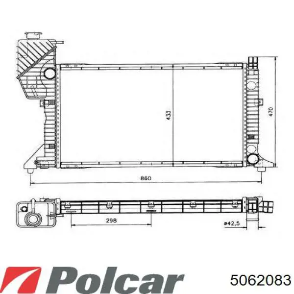 5062083 Polcar Радиатор основной