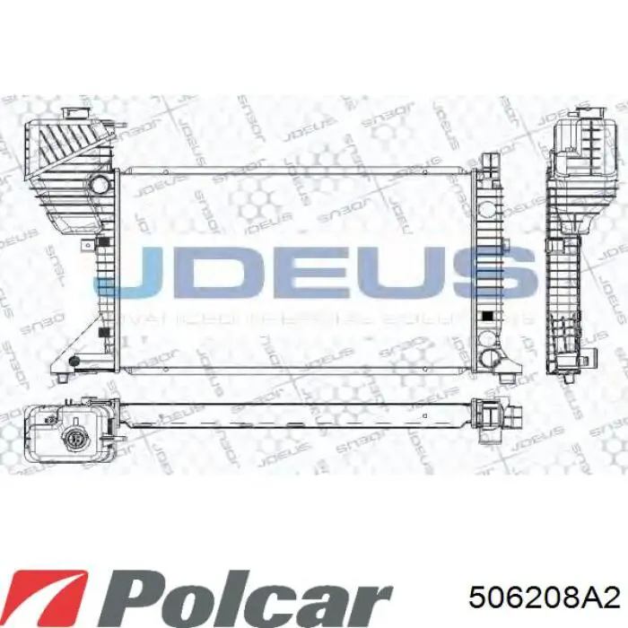 Купить 506208A2 Polcar Радиатор водяной