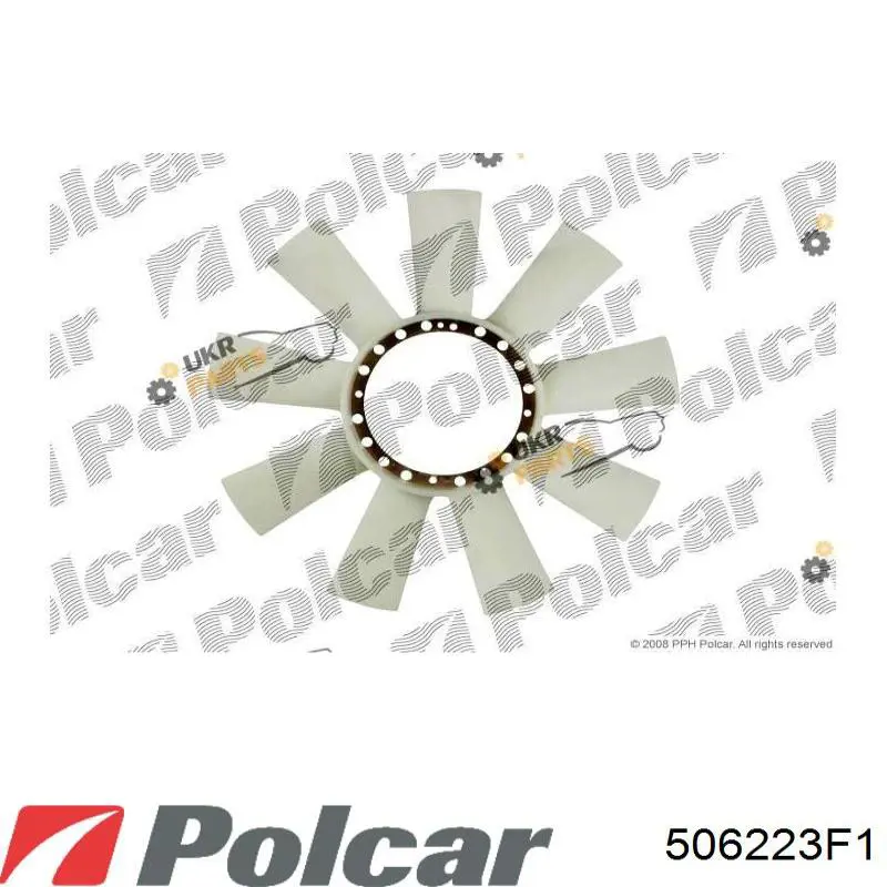 506223F1 Polcar вентилятор (крыльчатка радиатора охлаждения)