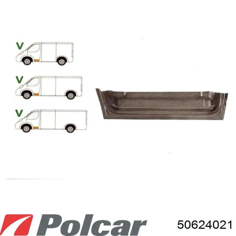 50624021 Polcar Водительская дверь