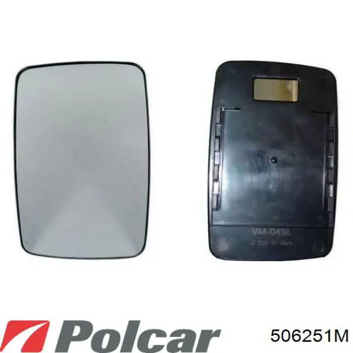 Зеркало заднего вида, левое Polcar 506251M цена, от 41.26 USD