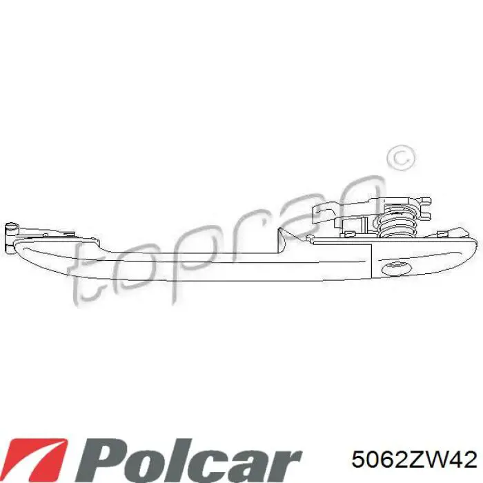 A0007200375 Mercedes Ручка двери передней внутренняя левая