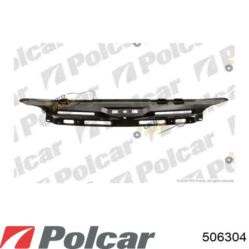 Суппорт радиатора верхний (монтажная панель крепления фар) Polcar 506304