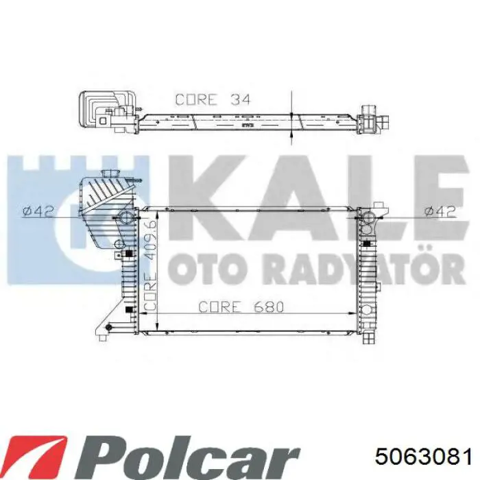 5063081 Polcar Радиатор основной