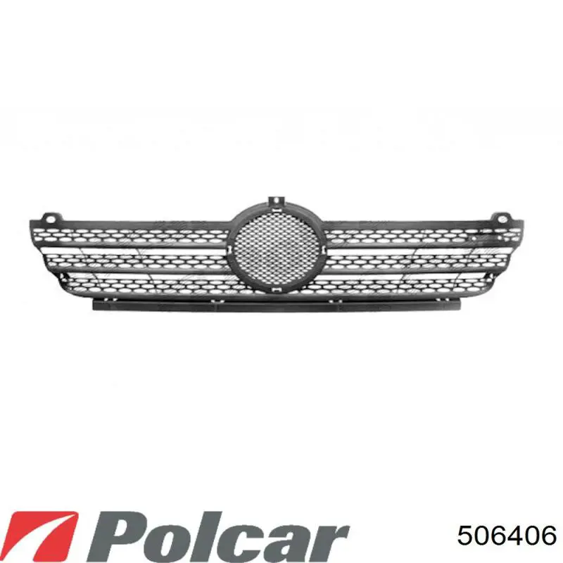 Купить 506406Q Polcar Молдинг решетки радиатора нижний