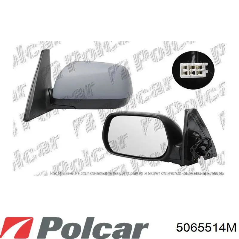 Зеркало заднего вида, левое Polcar 5065514M цена, от 82.22 USD