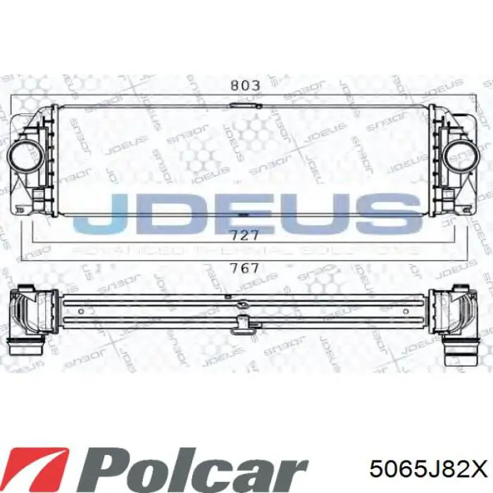 5065J82X Polcar интеркулер