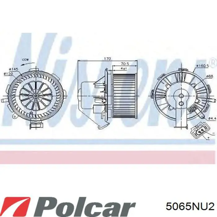 5065NU2 Polcar Электромотор печки