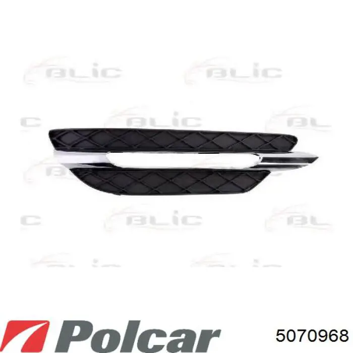 507096-8 Polcar молдинг бампера заднего правый