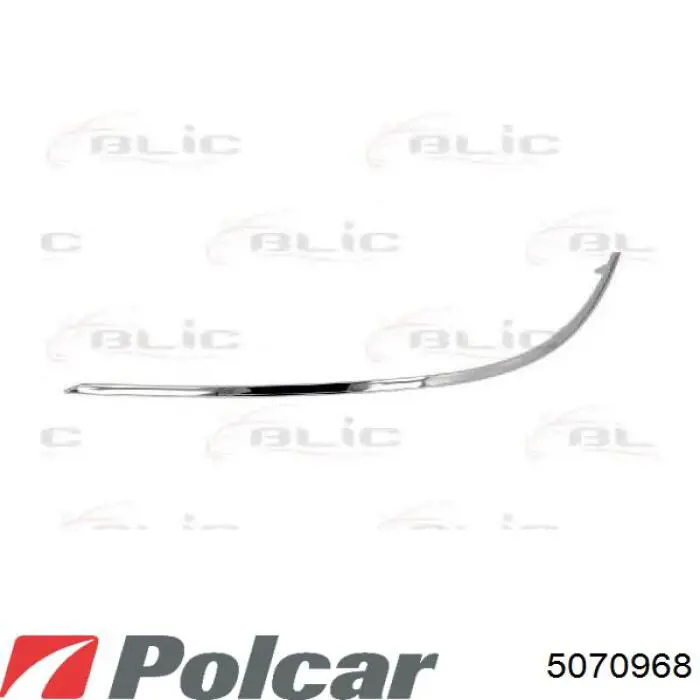 5070968 Polcar Молдинг бампера заднего правый