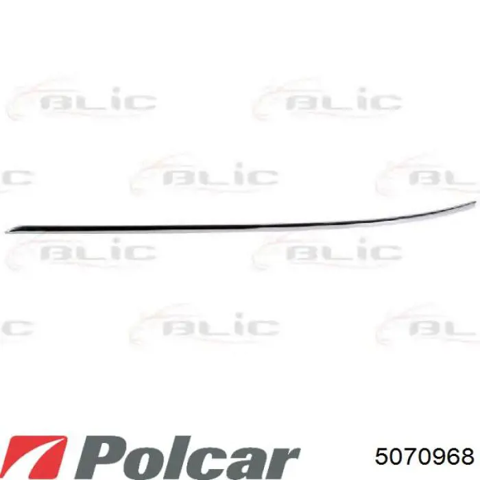 Молдинг бампера заднего правый 5070968 Polcar