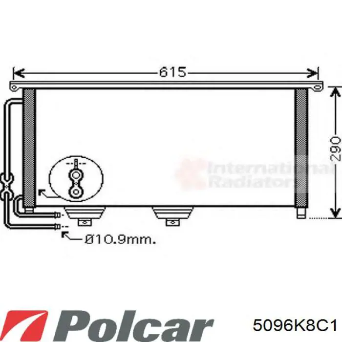 Радиатор кондиционера 0010026V003000000 Mercedes