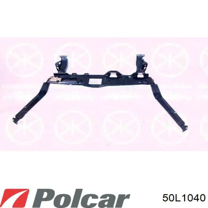 Suporte do radiador montado (painel de montagem de fixação das luzes) Autotechteile 1408865