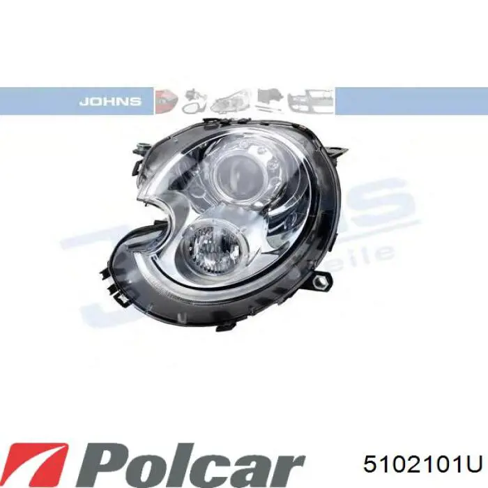 Правая блок фара Polcar 5102101U цена, от 141.98 USD