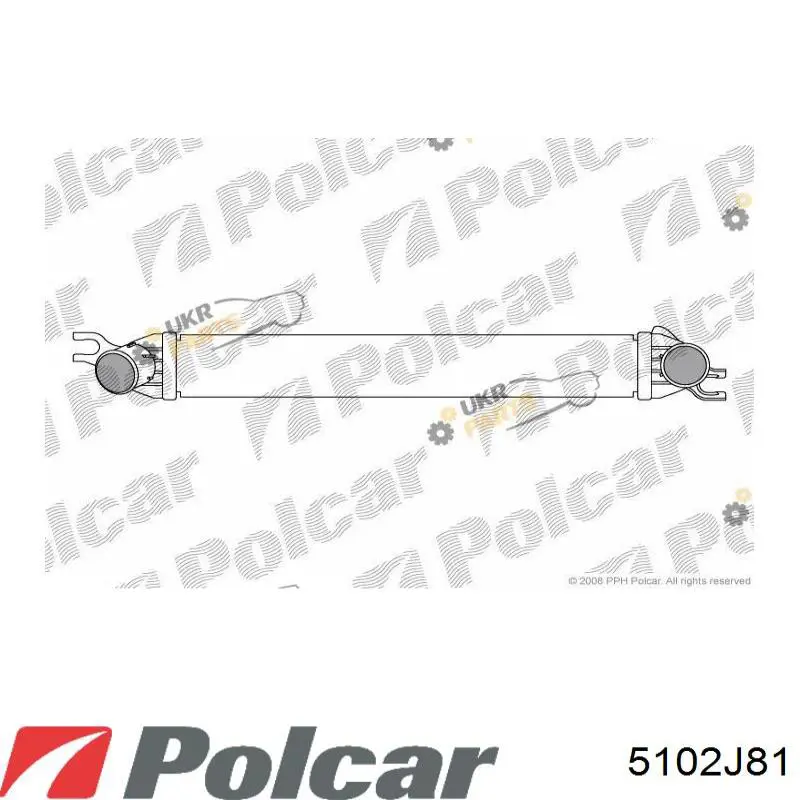 Интеркулер 5102J81 Polcar