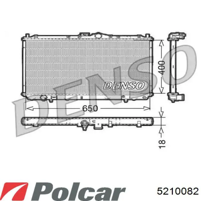 Радиатор охлаждения двигателя Glyser 222112 цена, от 85.53 USD