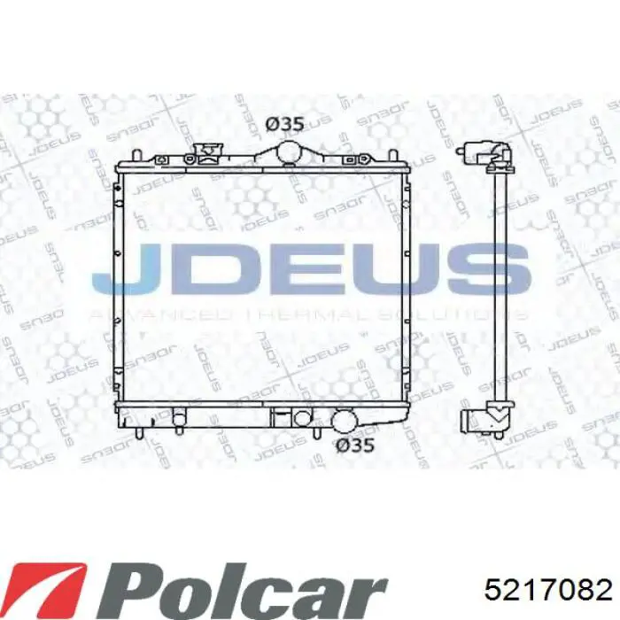 Купить 5217082 Polcar Радиатор водяной