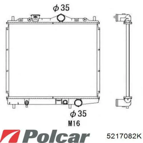 Радиатор 5217082K Polcar