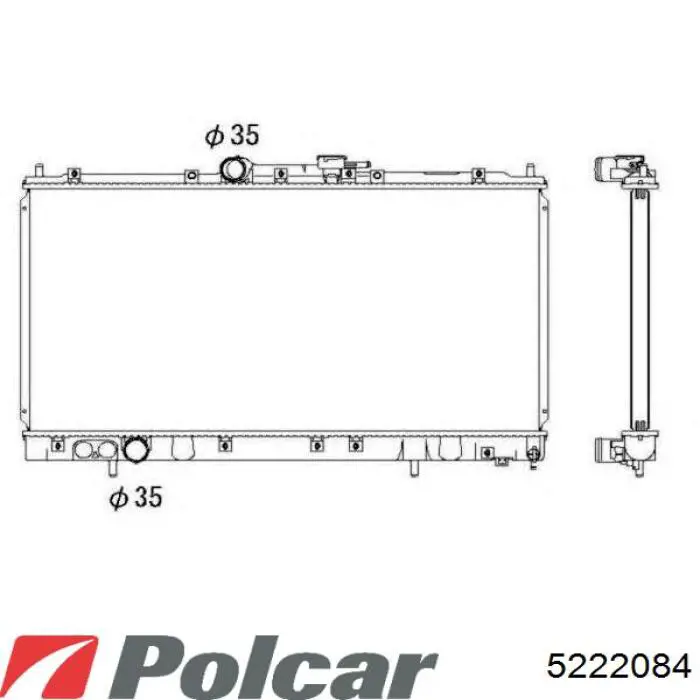 Радиатор 5222084 Polcar