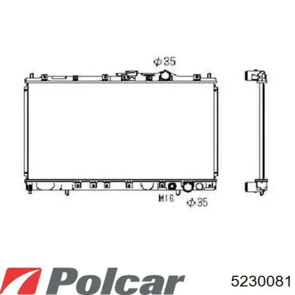 5230081 Polcar радиатор