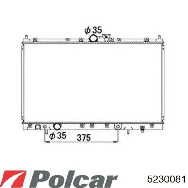 5230081 Polcar Радиатор основной