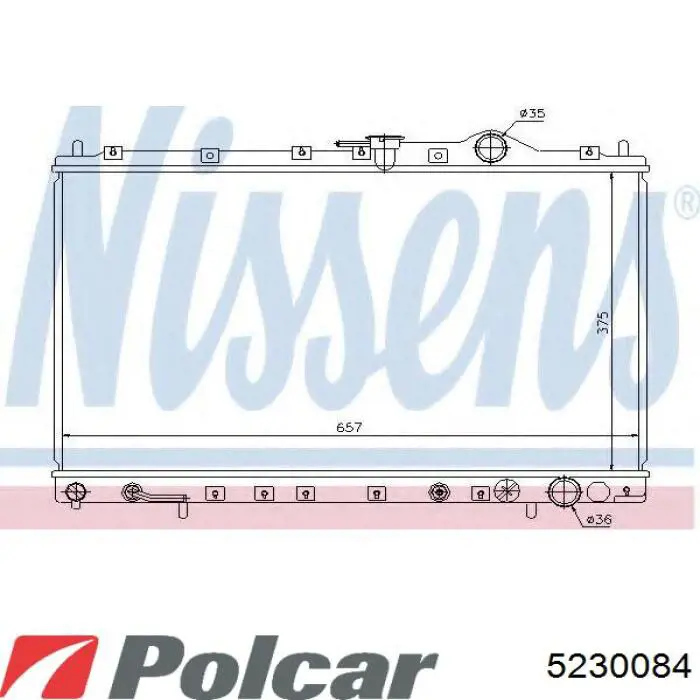 Радиатор ADC49836 Blue Print